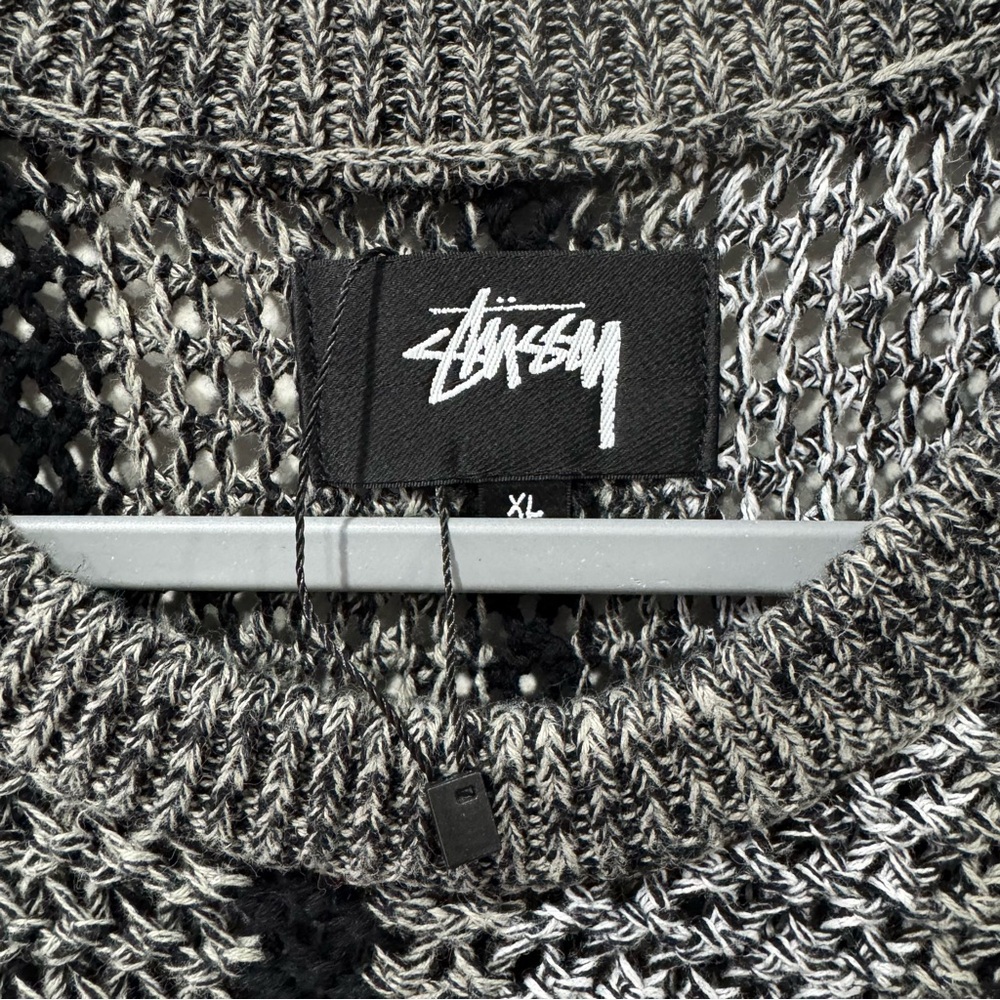 Stussy Baja Loose Gauge Sweater 'Black' Size XL - Picture 4 of 9